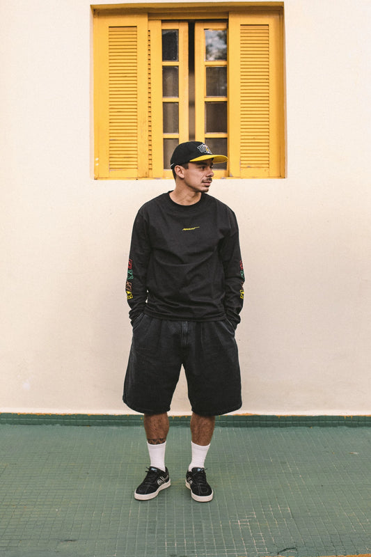 Bermuda 994 Chino Cascão Old Jeans Negro Tupode