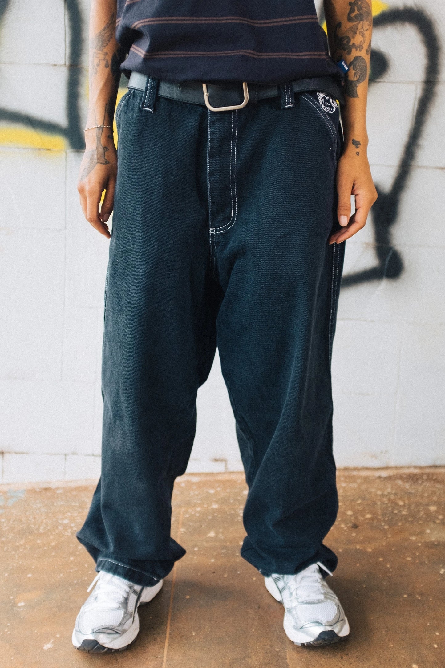 Pantalones Holgados OG Contraste Piedra Tupode