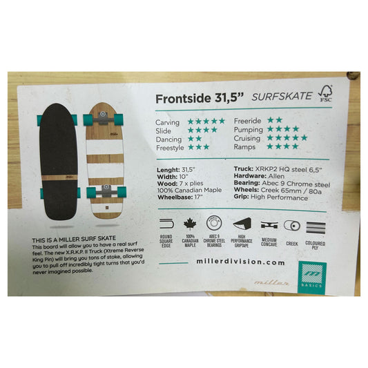 Surfskate Miller Division Frontside 31,5"