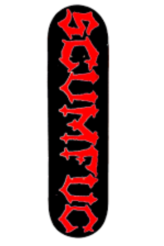 Tabla de Skate Scumfuc Logo 8.2" - 8.3"