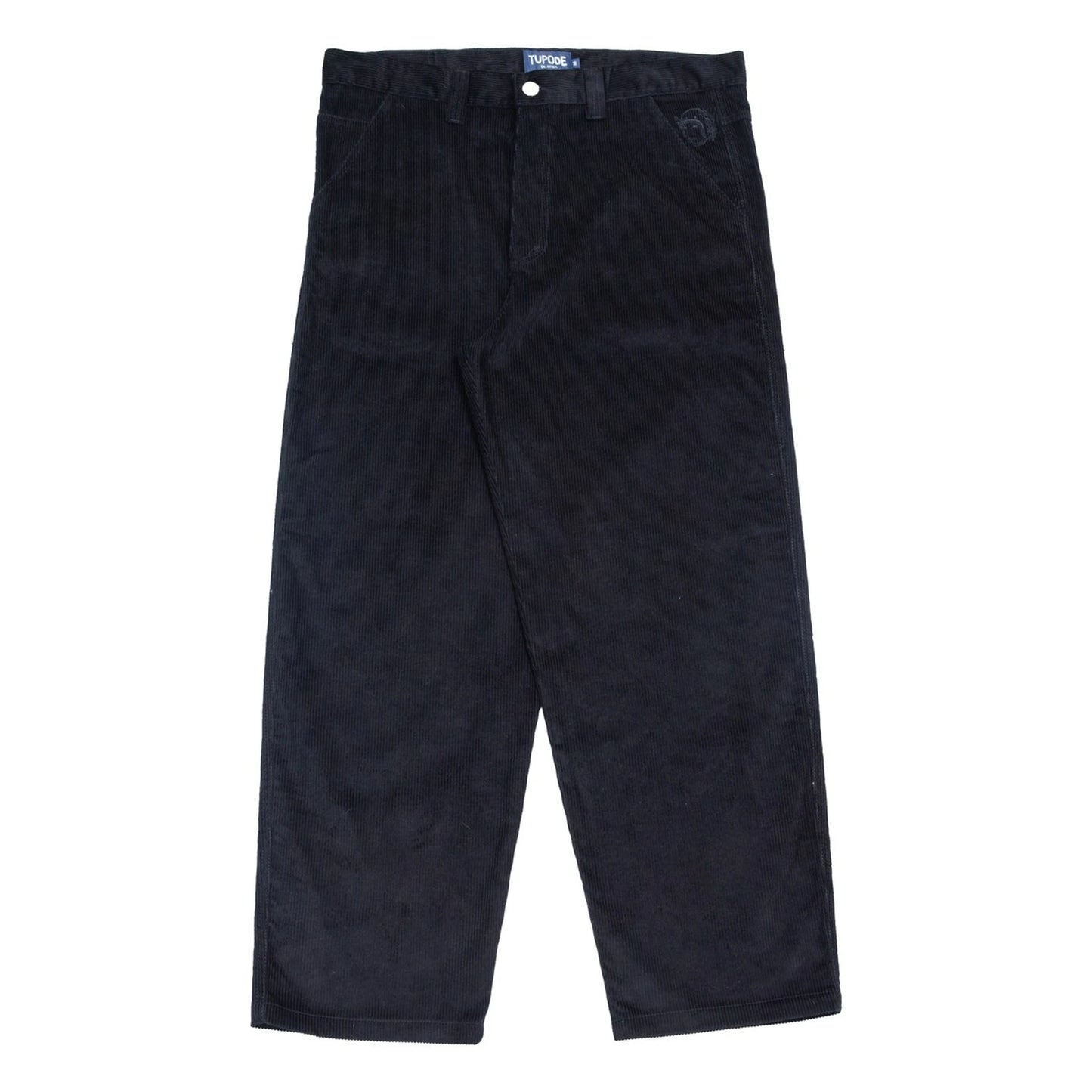 Pantalones OG Baggy 889 de terciopelo negro Tupode