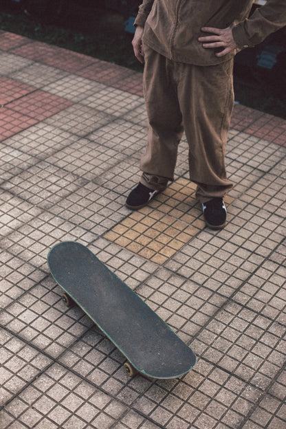 Pantalones OG Baggy 889 de terciopelo caramelo Tupode