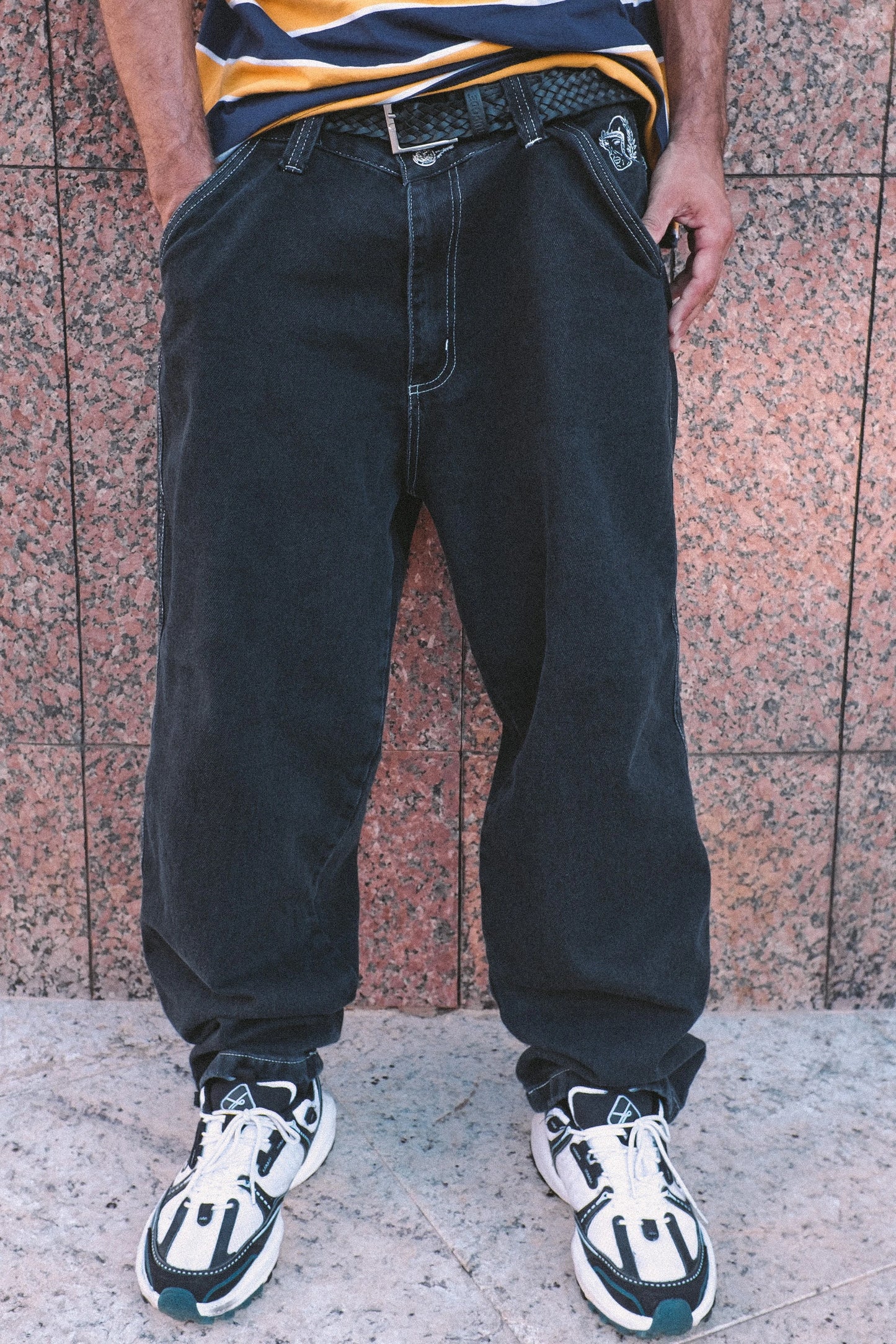 Pantalones holgados OG contraste piedra Tupode