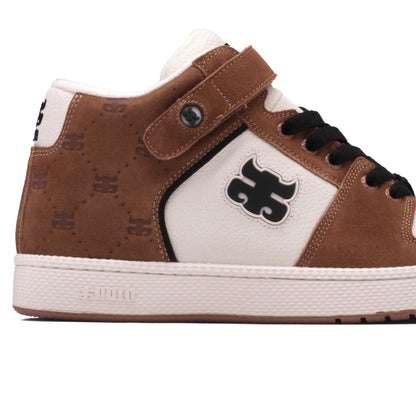 GRASSHOPPER - BROWN SUEDE & CREAM