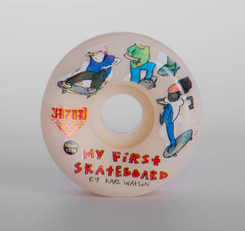 Ruedas SATORI"Mi primer skateboard" de Karl Watson  53mm 101a cónicas
