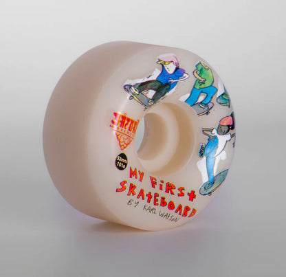 Ruedas SATORI"Mi primer skateboard" de Karl Watson  53mm 101a cónicas