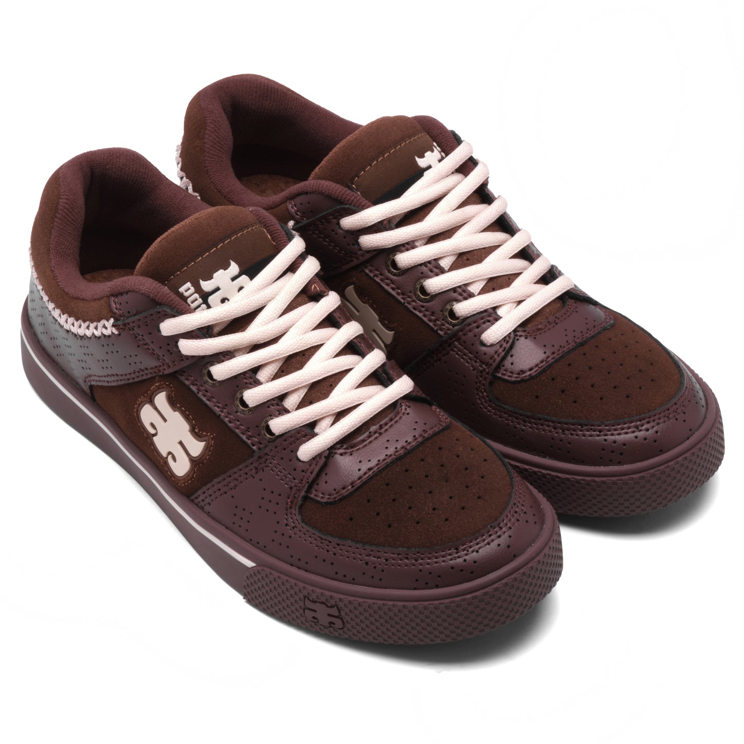 REED LOW - BROWN SUEDE & CREAM
