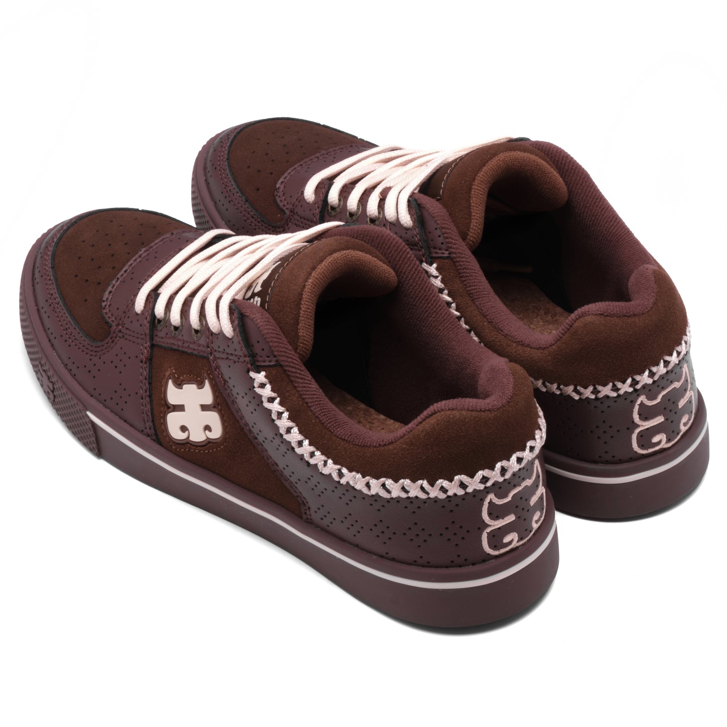 REED LOW - BROWN SUEDE & CREAM