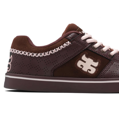REED LOW - BROWN SUEDE & CREAM