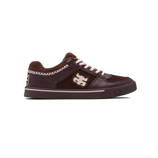 REED LOW - BROWN SUEDE & CREAM