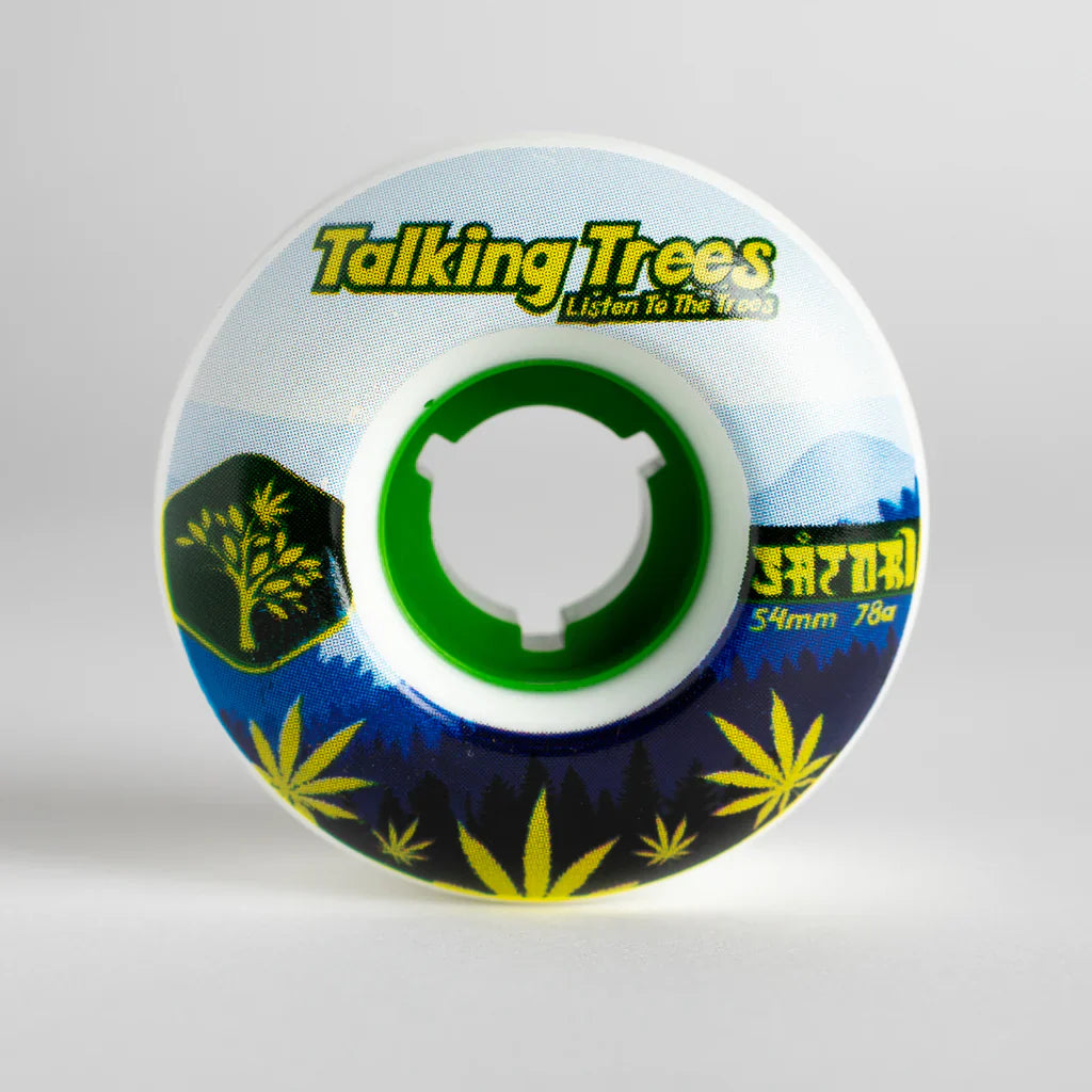 Ruedas SATORI Talking Trees Cruiser - Fabricadas con aceite de cáñamo - de 54 mm 78a