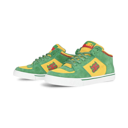 Zapatos de skate IPATH Reed Mid-Top - verde/amarillo/rasta
