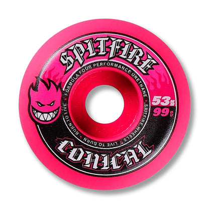 Ruedas Spitfire Formula Four Team Conical Colors Pink 53 mm 99A