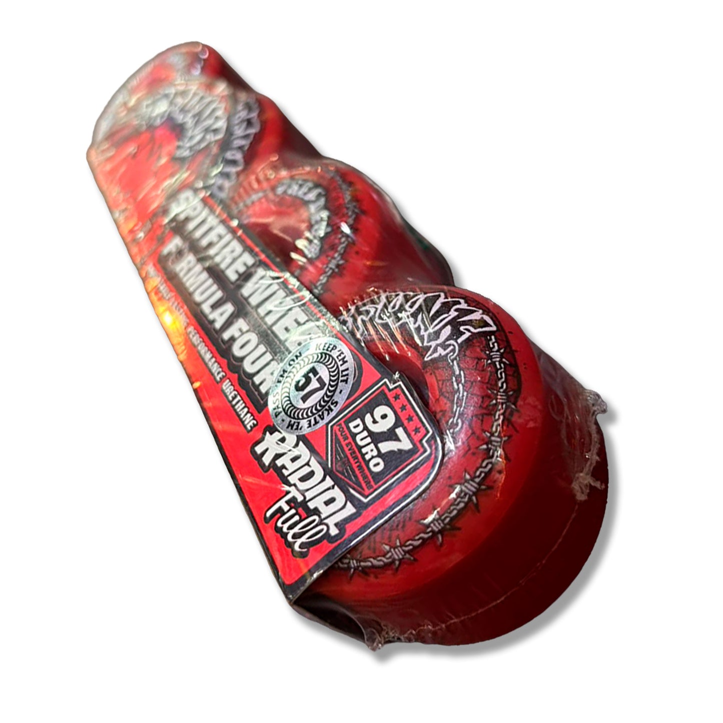 Ruedas Spitfire Radial Full Rojas 57 mm 97A