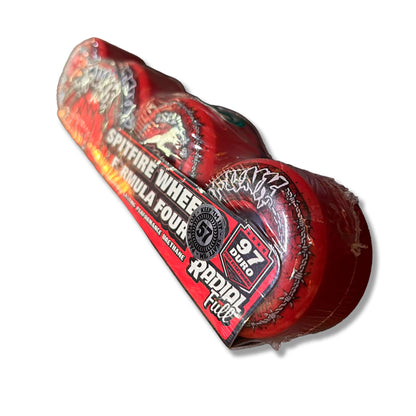 Ruedas Spitfire Radial Full Rojas 57 mm 97A